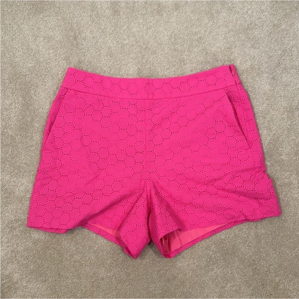 J. Crew Pink Eyelet Shorts